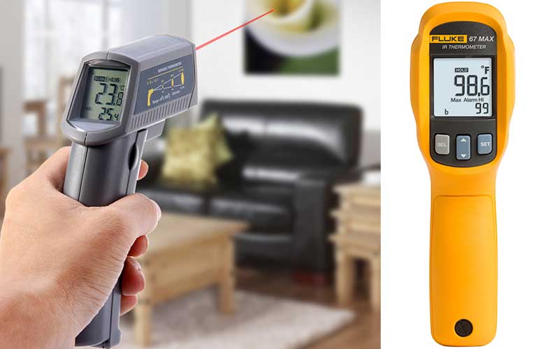 What is an infrared thermometer best used for?